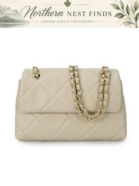 Quilted Crossbody Purse for Women Small Chain Shoulder Bag